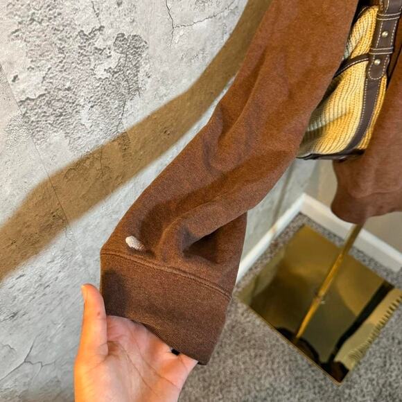 Preppy Soft Brown Fall Hoodie - Picture 7 of 8